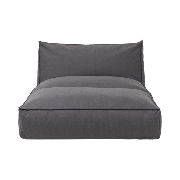 Tmavosivé záhradné ležadlo Blomus Coal, 120 x 190 cm