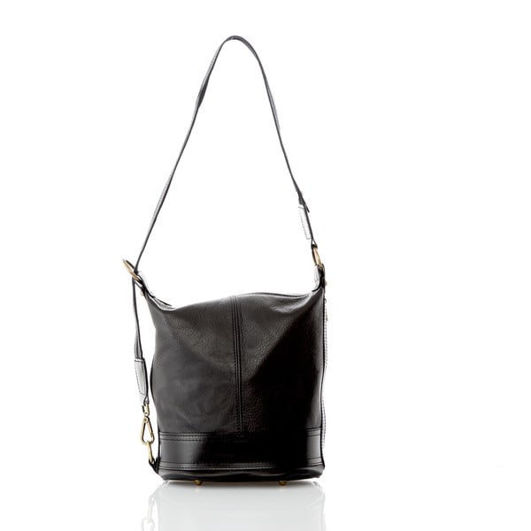 Čierna kožená kabelka/batoh Glorious Black Francy