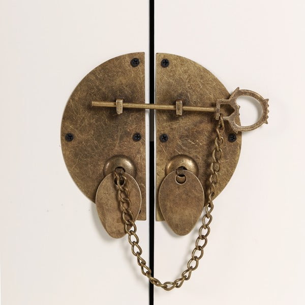 Biela nízka komoda 130x50,5 cm Oriente – Ixia-image-1