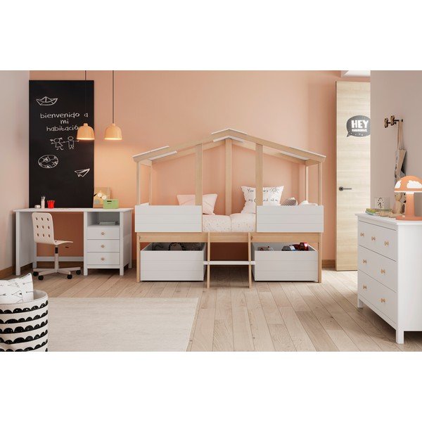 Biele zásuvky pod detskú posteľ 2 ks Parma – Marckeric-image-1