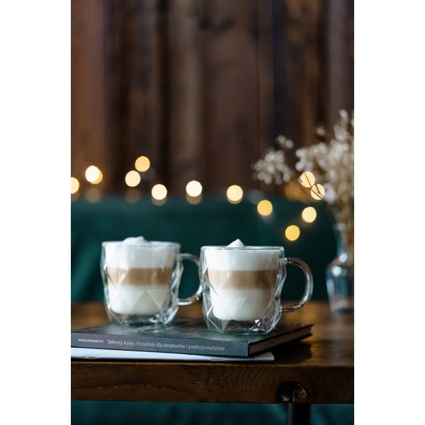 Súprava 2 dvojstenných hrnčekov Vialli Design Geo, 330 ml-image-1