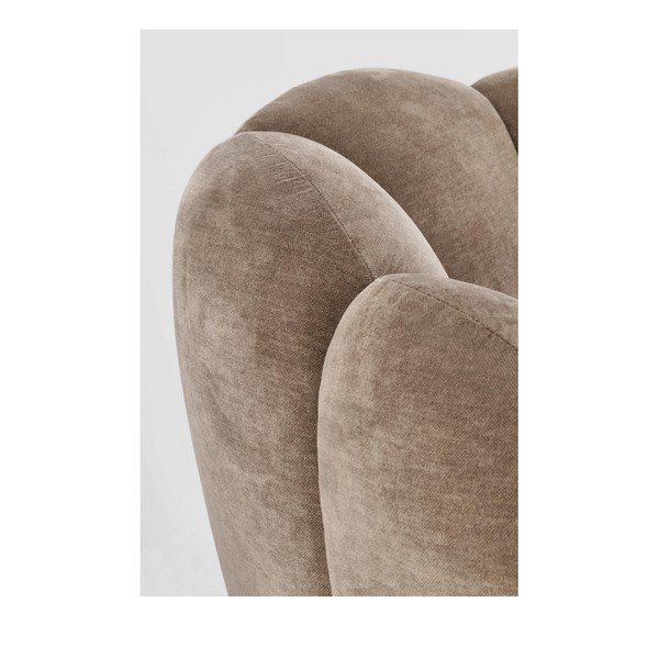 Taupe kreslo Tulip – Bizzotto-image-1