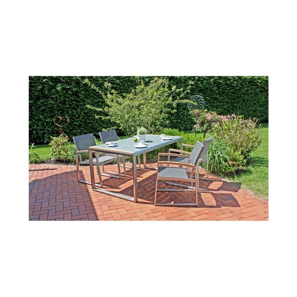 Sivé záhradné kreslo Ava – Garden Pleasure-image-2