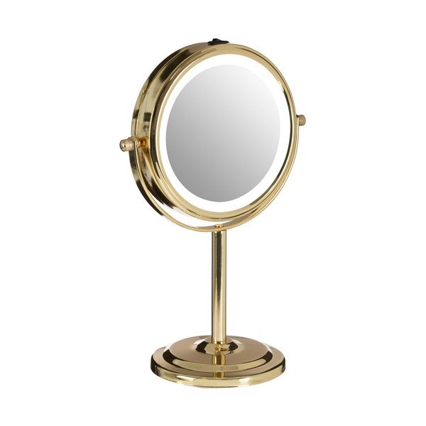 Kozmetické zrkadlo s osvetlením/zväčšovacie (zväčšenie 2x) ø 15 cm Cassini – Premier Housewares