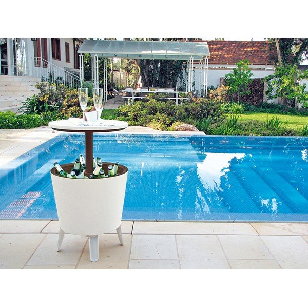 Plastový okrúhly záhradný stolík so zásobníkom na ľad ø 49,5 cm Cool – Keter-image-3