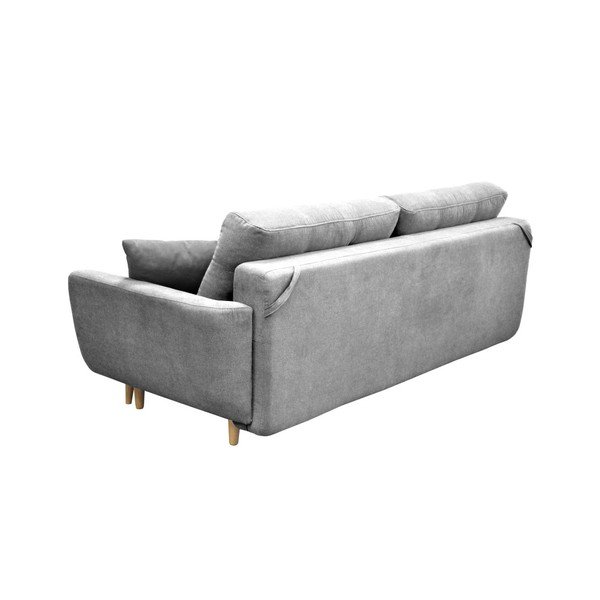 Sivá rozkladacia pohovka so svetlými nohami Mazzini Sofas Roso-image-4