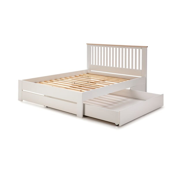 Biela zásuvka pod posteľ Marckeric Enara, 137 x 147 cm-image-4