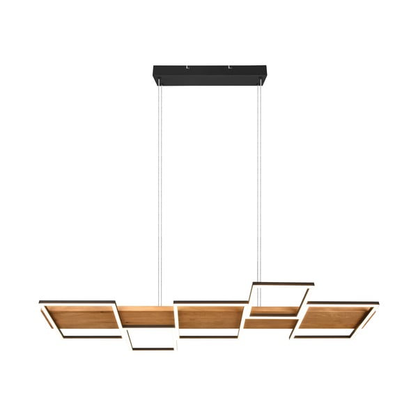 LED stmievateľné závesné svietidlo v čierno-prírodnej farbe Harper – Trio-image-2