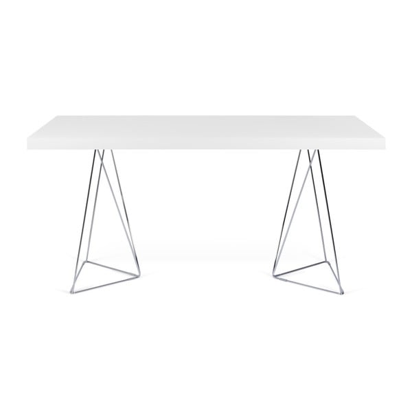 Biely stôl TemaHome Trestle, dĺžka 160 cm