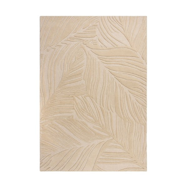 Béžový vlnený koberec 200x290 cm Lino Leaf - Flair Rugs