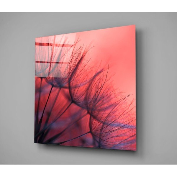 Sklenený obraz Insigne Red Dandelion, 40 x 40 cm-image-3