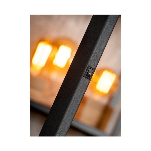 Čierna stojacia lampa s kovovým tienidlom (výška 143 cm) Biarritz – it's about RoMi-image-2