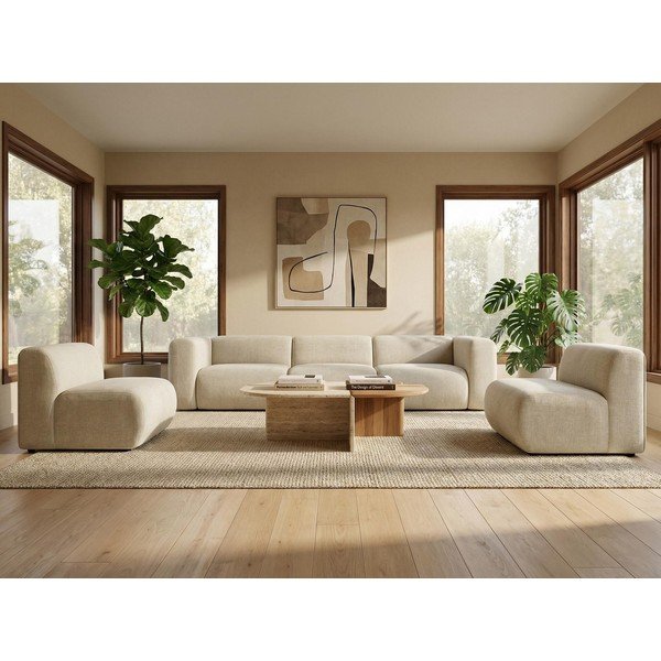 Modrá rohová pohovka (ľavý roh/s leňoškou) Ekahi – Makamii-image-1