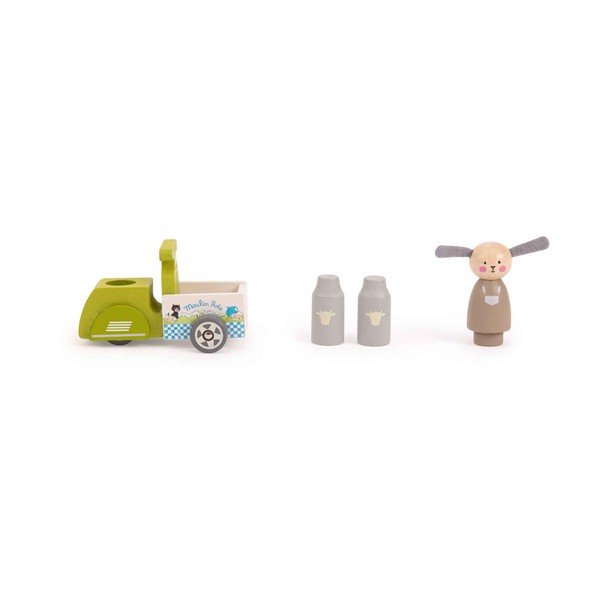 Drevená hračka Milk Delivery – Moulin Roty-image-1