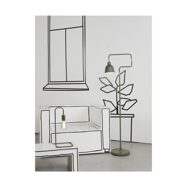 Zelená stojacia lampa s kovovým tienidlom (výška 150 cm) London – it's about RoMi-image-1