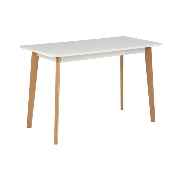 Písací stôl s podnožím z dreva brezy Actona Raven-image-3