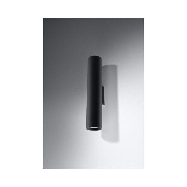Čierne nástenné svietidlo Sollux Castro 2-image-2