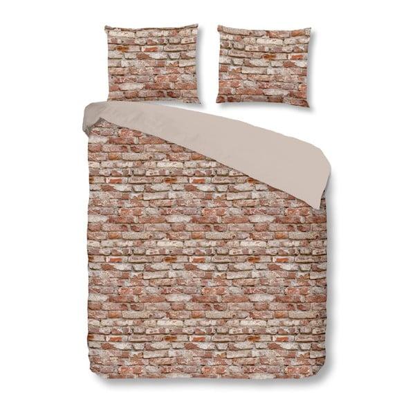 Obliečky z bavlny na dvojlôžko Good Morning Brick, 240 × 200 cm