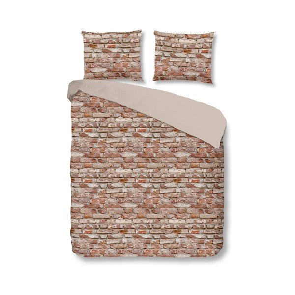 Obliečky z bavlny na dvojlôžko Good Morning Brick, 240 × 200 cm