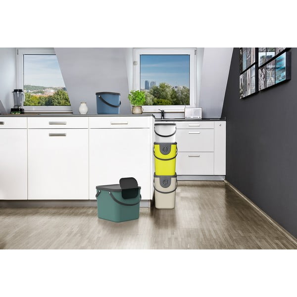 Odpadkový kôš na triedený odpad z recyklovaného plastu 40 l Albula - Rotho-image-1