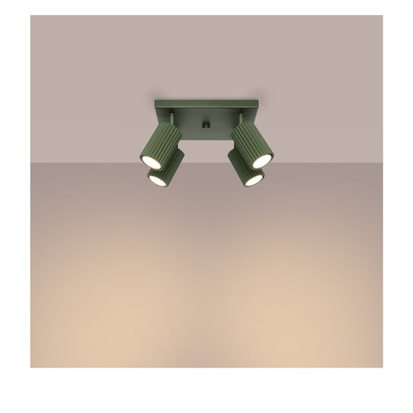 Zelené bodové svietidlo 25x25 cm Gleam – Sollux-image-2