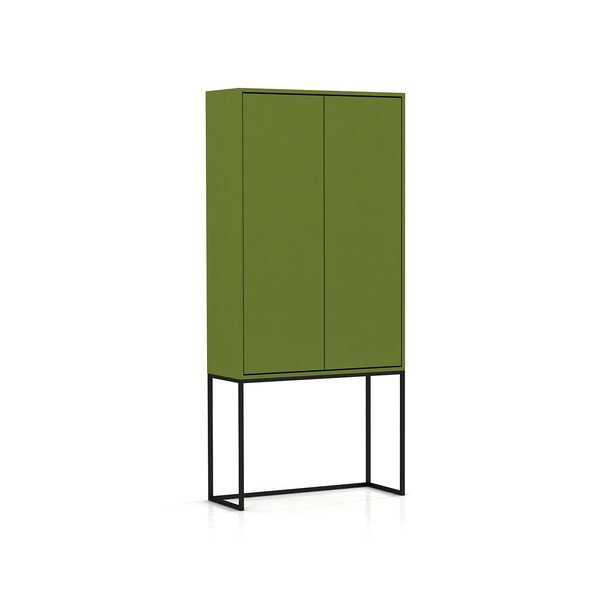 Zelená skrinka 75x164,5 cm Lennon – Really Nice Things-image-2