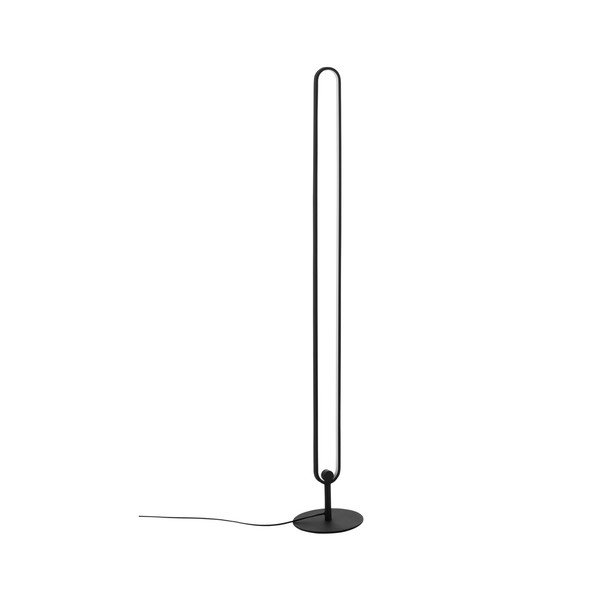 Matne čierna kovová LED so stmievačom stojacia lampa (výška  130 cm) Loop – Ellos Home