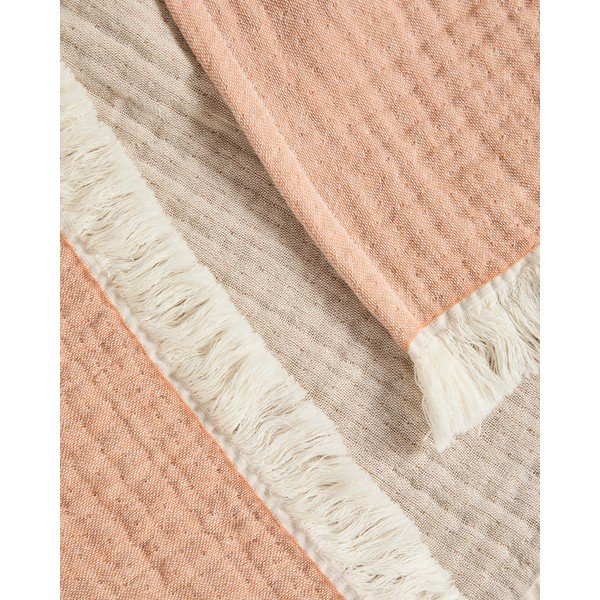 Mušelínová detská deka v lososovej farbe 130x170 cm Nafine – Kave Home-image-2
