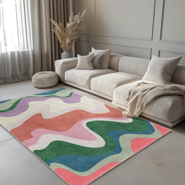 Prateľný koberec 60x100 cm Squiggly Breeze – Mila Home-image-1