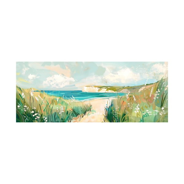 Obraz 60x150 cm Gouache Sea – Styler