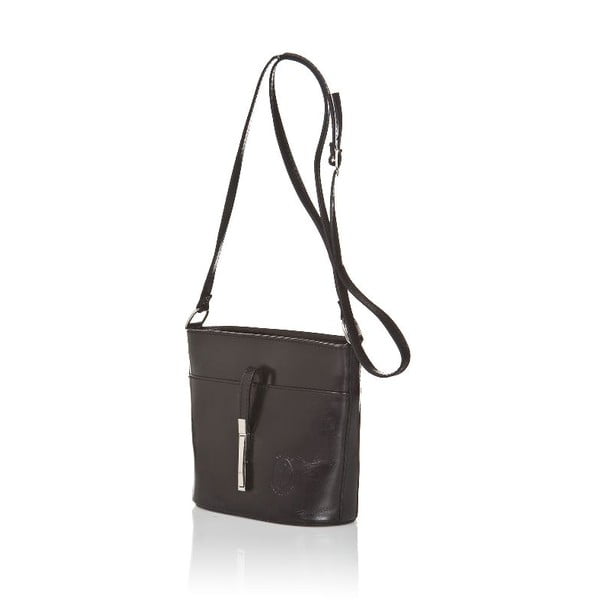 Čierna kožená kabelka Markese Severina-image-2