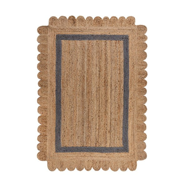 Sivý/v prírodnej farbe ručne tkaný jutový koberec 160x230 cm Grace Grey – Flair Rugs