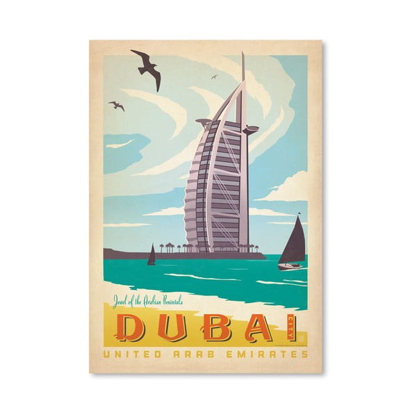 Plagát Americanflat Dubai, 42 x 30 cm