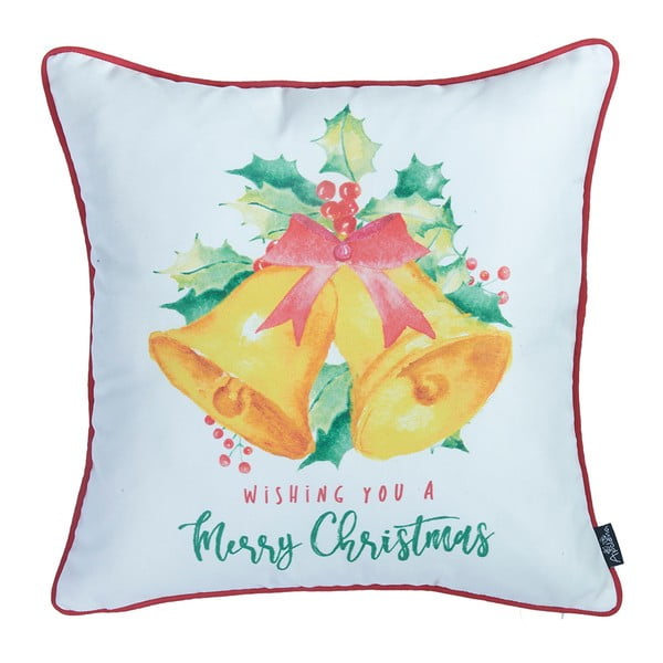 Obliečka na vankúš s vianočným motívom Apolena Honey Bells, 45 × 45 cm