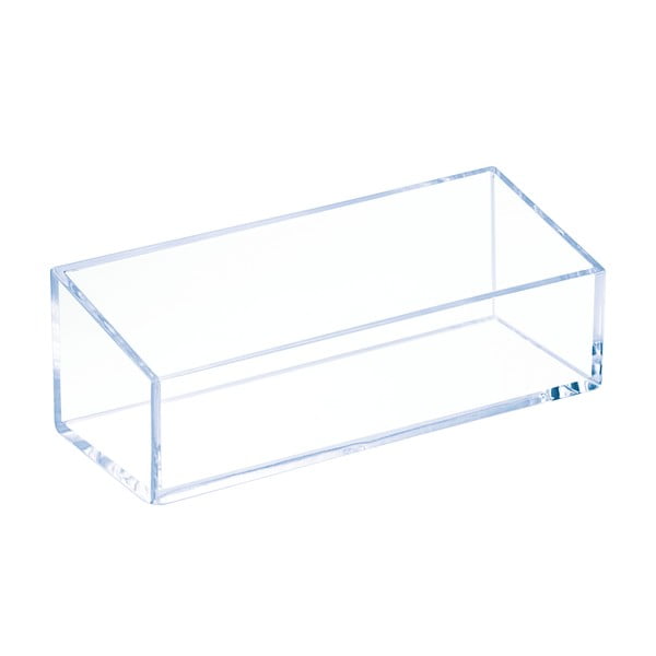 Priehľadný stohovateľný box iDesign Clarity, 15 x 6 cm