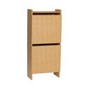 Výklopná skrinka na topánky v dekore duba v prírodnej farbe 50x110x24 cm Forma – Hübsch