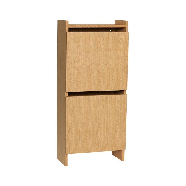 Výklopná skrinka na topánky v dekore duba v prírodnej farbe 50x110x24 cm Forma – Hübsch