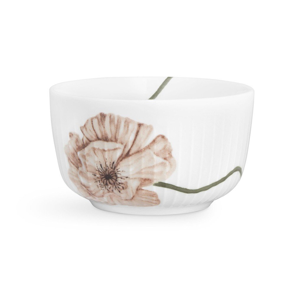 Biela porcelánová miska Kähler Design Hammershøi Poppy, ø 12 cm