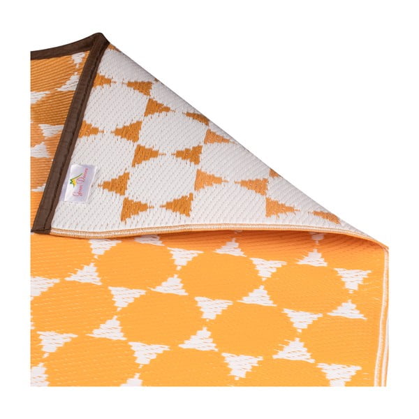 Oranžový vonkajší koberec Green Decore Hexagon, 90 x 150 cm-image-4