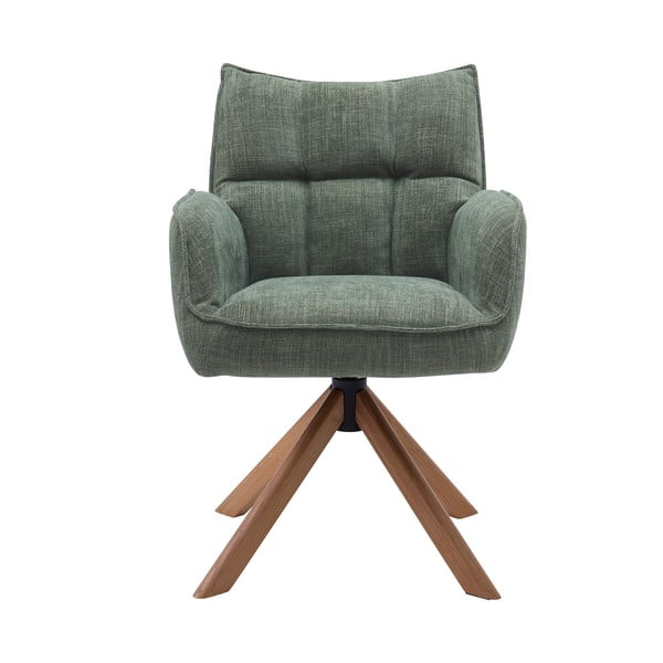 Zelené čalúnené jedálenské kreslá v súprave 2 ks Marilla – Unique Furniture-image-1