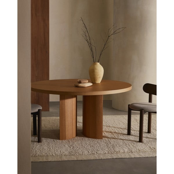 Okrúhly jedálenský stôl v dekore duba ø 150 cm Nealy – Kave Home-image-2