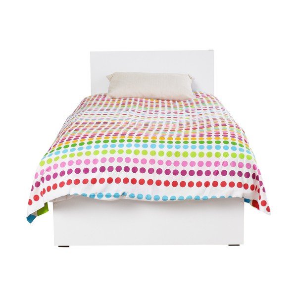Biela jednolôžková posteľ 90x190 cm KRY – Kalune Design-image-3