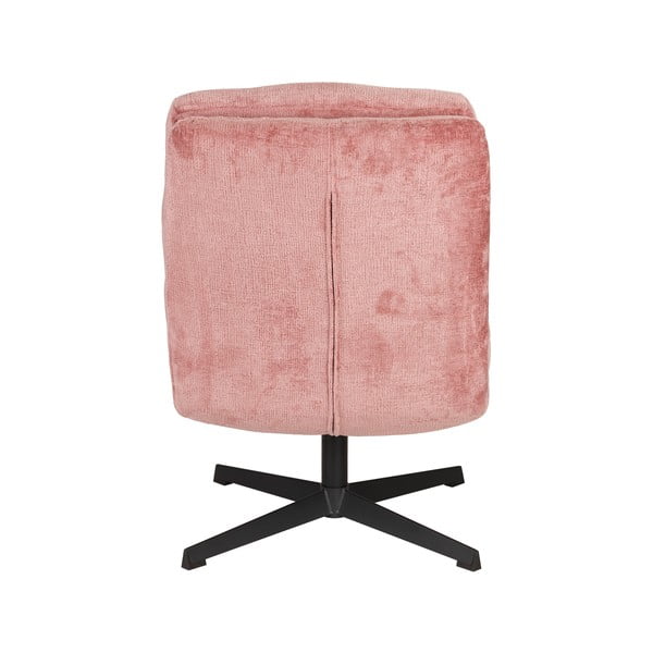 Ružové otočné kreslo Kai – White Label-image-4