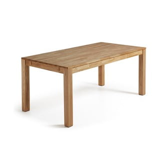 Jedálenský rozkladací stôl z dubového dreva Kave Home, 140 x 90 cm