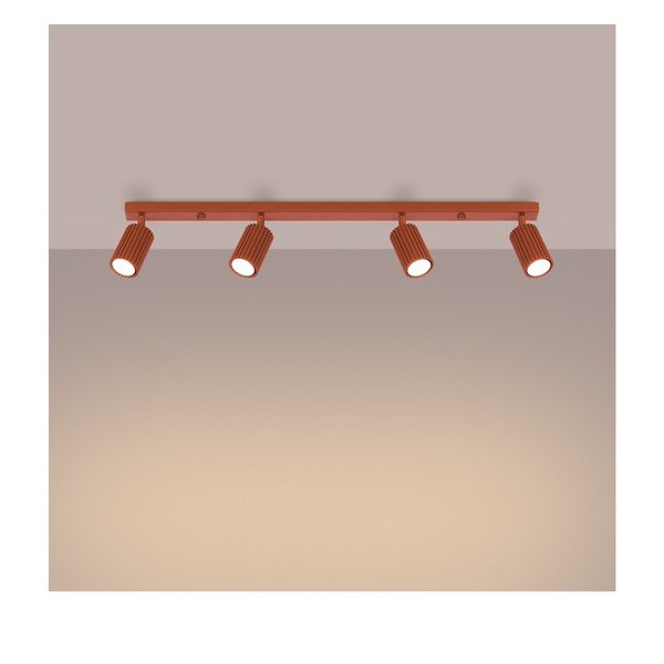 Bodové svietidlo v tehlovej farbe 6,5x81 cm Gleam – Sollux-image-3