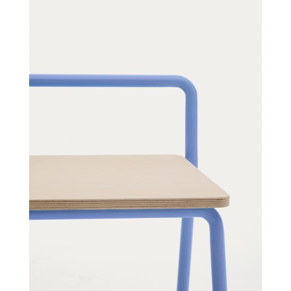 Modrá/v prírodnej farbe lavica Tinn – Kave Home-image-4