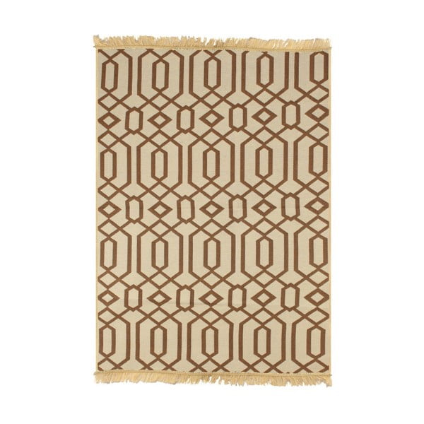 Hnedo-béžový koberec Ya Rugs Kenar, 80 × 150 cm