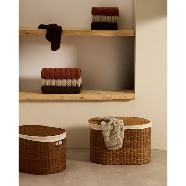 Ratanové košíky v súprave 2 ks 50x36x32 cm Indali – Kave Home-image-1