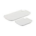 Servírovacie tácky v súprave 2 ks z nehrdzavejúcej ocele 15x29 cm Nirela – Kave Home