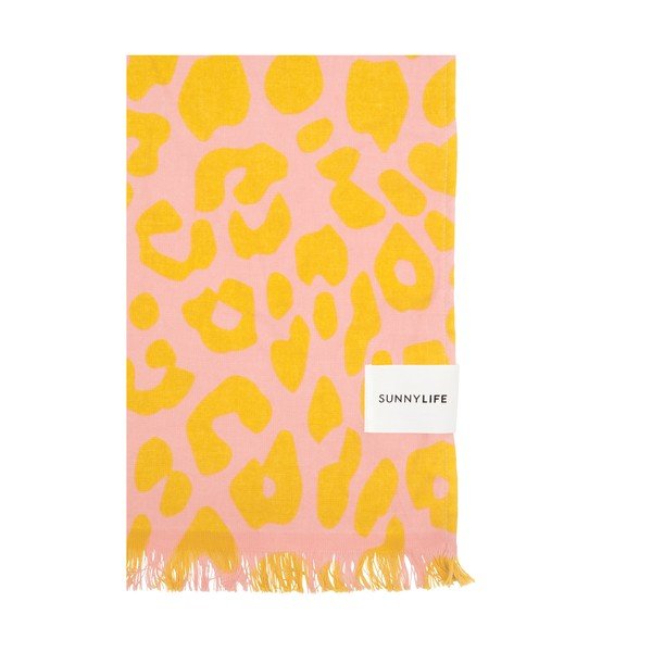 Oranžovo-ružová plážová osuška Sunnylife Call of the Wild-image-1